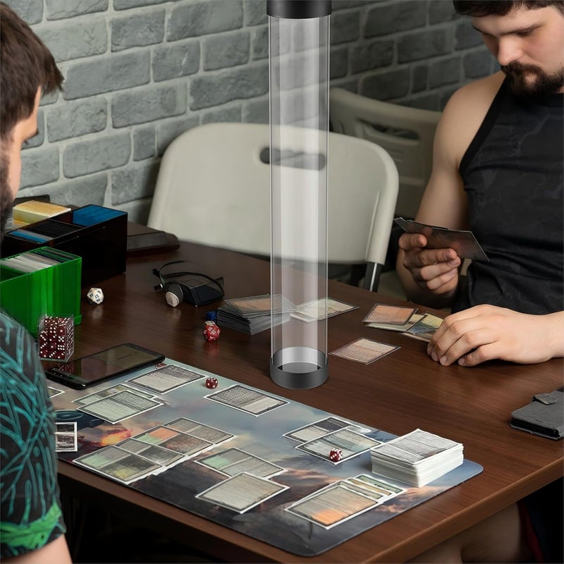 Barydat 4 Pcs Playmat Tube Round Compatible with MTG Play Mat Holders 16.14 Inch Playmat Case TCG Clear Artwork Tube for Card Game Storage Toy Card Play Mat Tubes for Gaming, Easy in and Out Design - Image 5